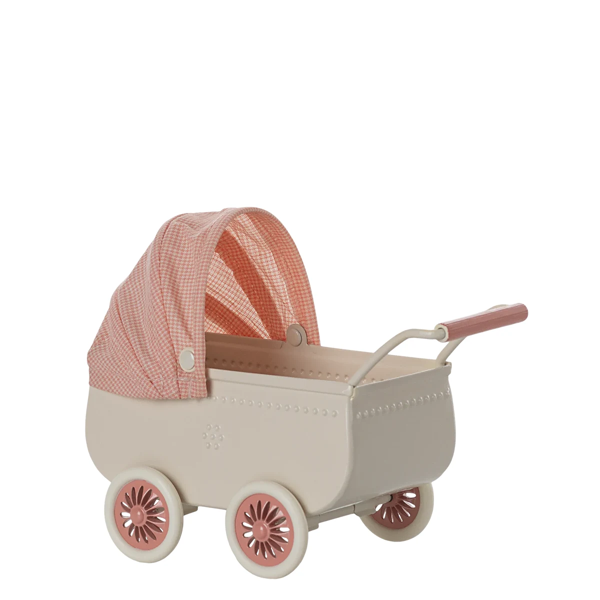 Maileg Kinderwagen, Maus - Koralle