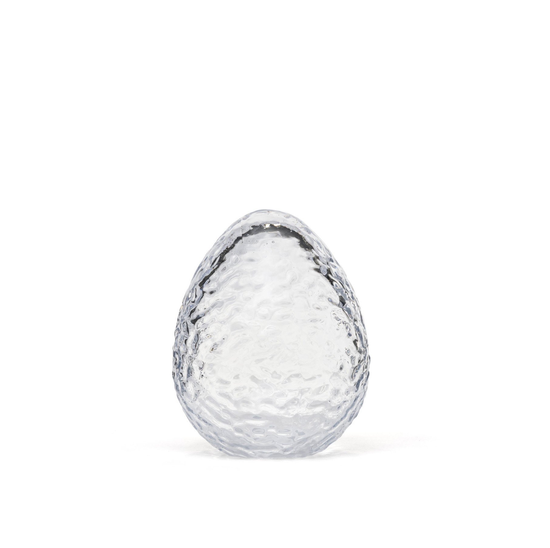 COOEE Design GRY Standing Egg 16cm Clear, Stehendes Ei klar, Höhe 16 cm 