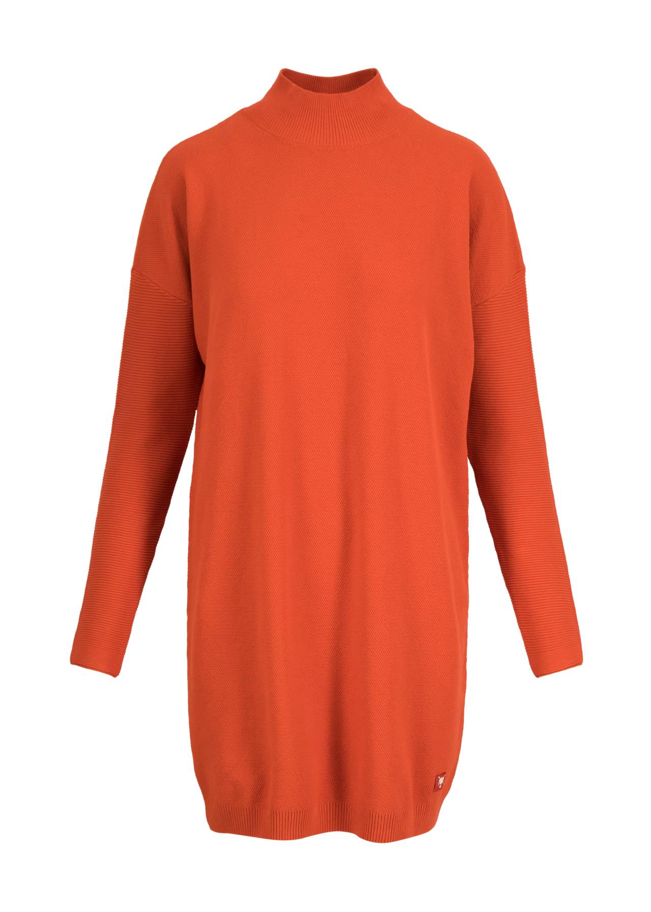 Blutsgeschwister Strickkleid Straight and Easy Braided, Farbe: autumn orange Blutsgeschwister Strickkleid Straight and Easy Braided, Farbe: autumn orange