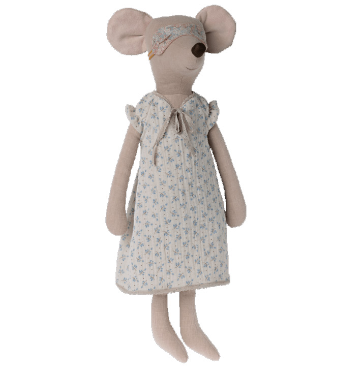 Maileg Maus im Nachthemd, Maxi, ca. 49 cm, Maxi mouse, Nightgown Maileg Maus im Nachthemd, Maxi, ca. 49 cm, Maxi mouse, Nightgown