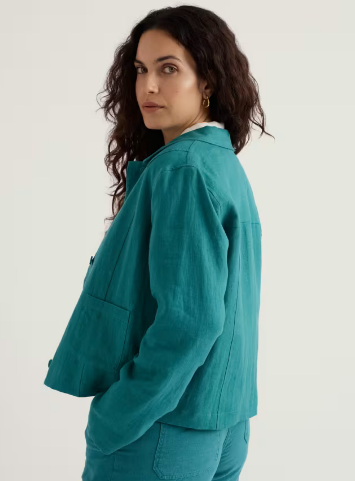 SEASALT CORNWALL Arame Leinenjacke, Farbe Deep Dive
