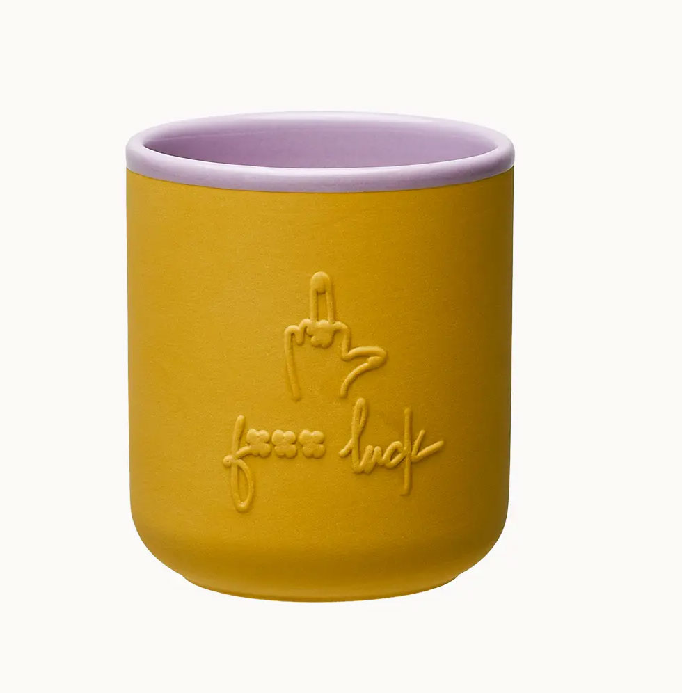 GOOD MOOD Porzellantasse - F luck , 380 ml, Becher, good mood cup series - F luck