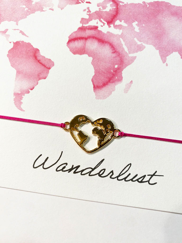 Armband-Karte: Wanderlust by Vivi 