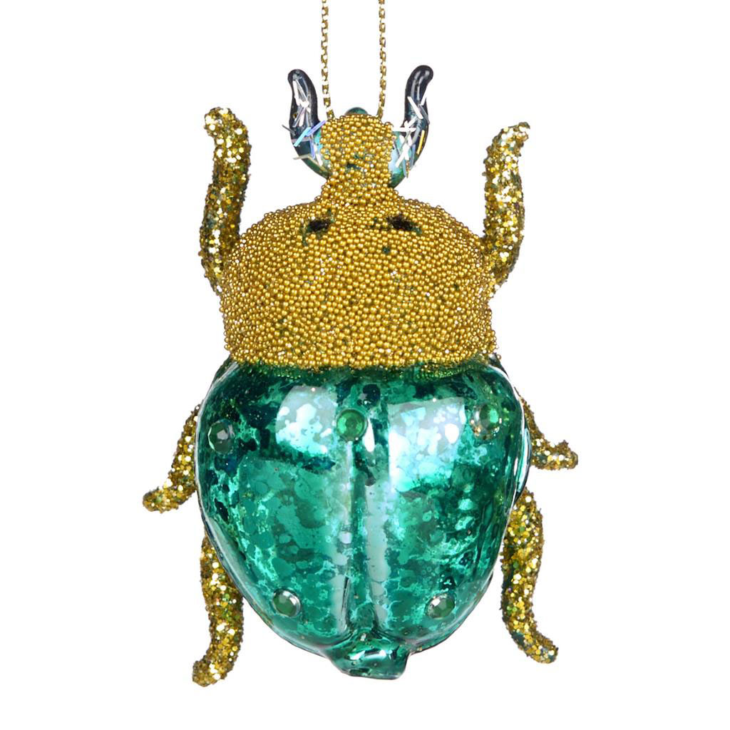 Weihnachtsschmuck Kleiner Käfer, ca. 6 cm von Catherine Collection / Goodwill, Glas
