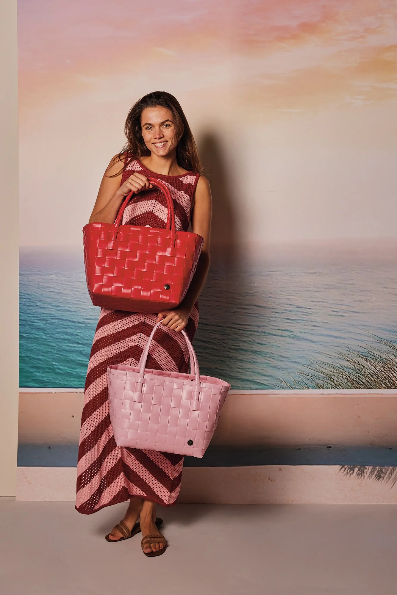 Handed By Paris - Shopper, Farbe: fuchsia pink