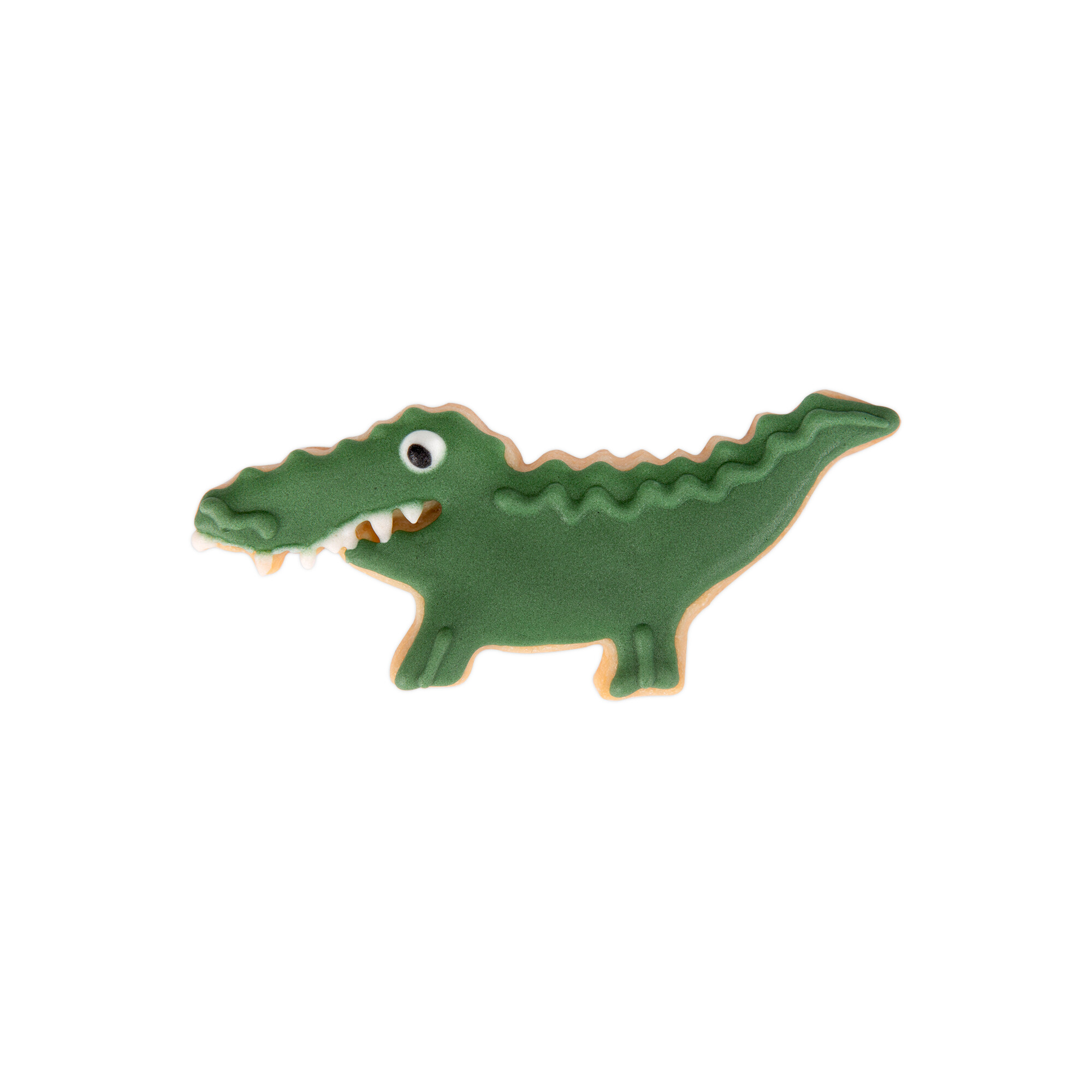 Ausstecherle Krokodil Edelstahl 8 cm von Städter, Präge-Ausstecher Krokodil, Plätzchen Backen 