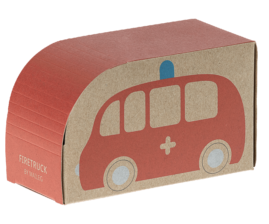 Maileg Feuerwehrauto - Rot, Auto , Holz, ca. 7 x 12 cm