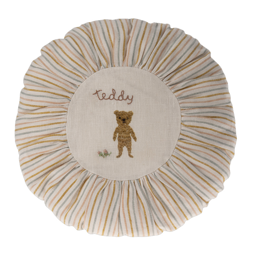 Maileg Kissen, rund, klein - Teddy, gestreift, D. ca. 26 cm