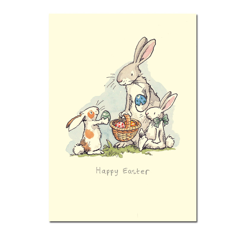 Two Bad Mice Doppelkarte "Happy Easter"  Ostern, Hase