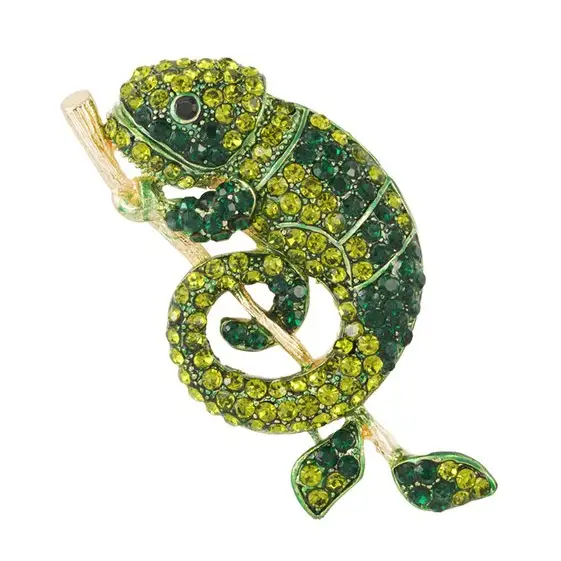 Brosche Chamäleon, Modeschmuck