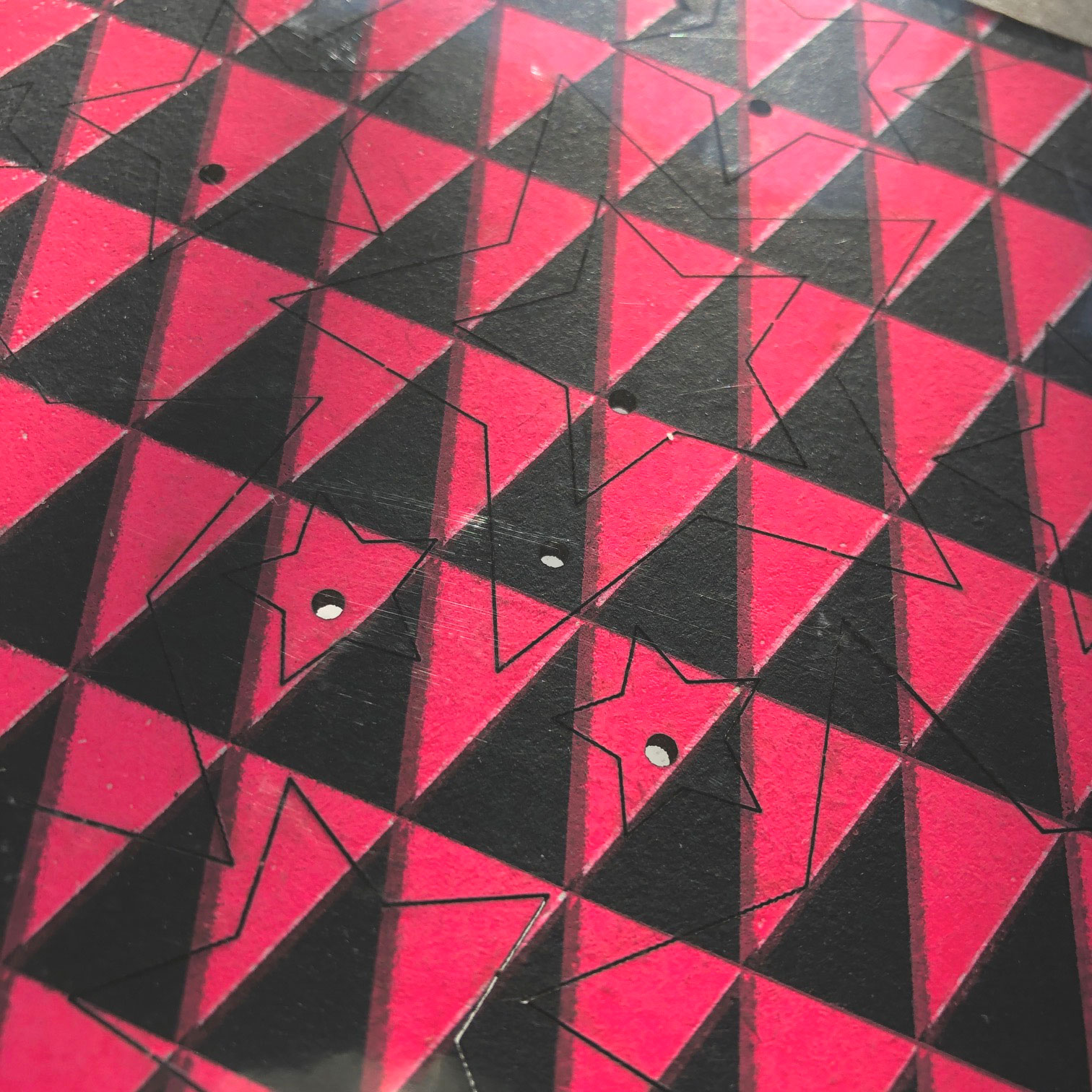 Sternanhänger neonpink von pinkstories, Nr. 3,  Bastelset, Holzschliff   