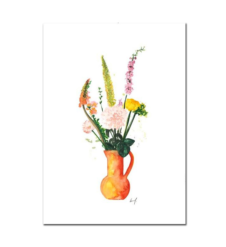 Leo la Douce Postkarte – Spring Bouquet, Flowers