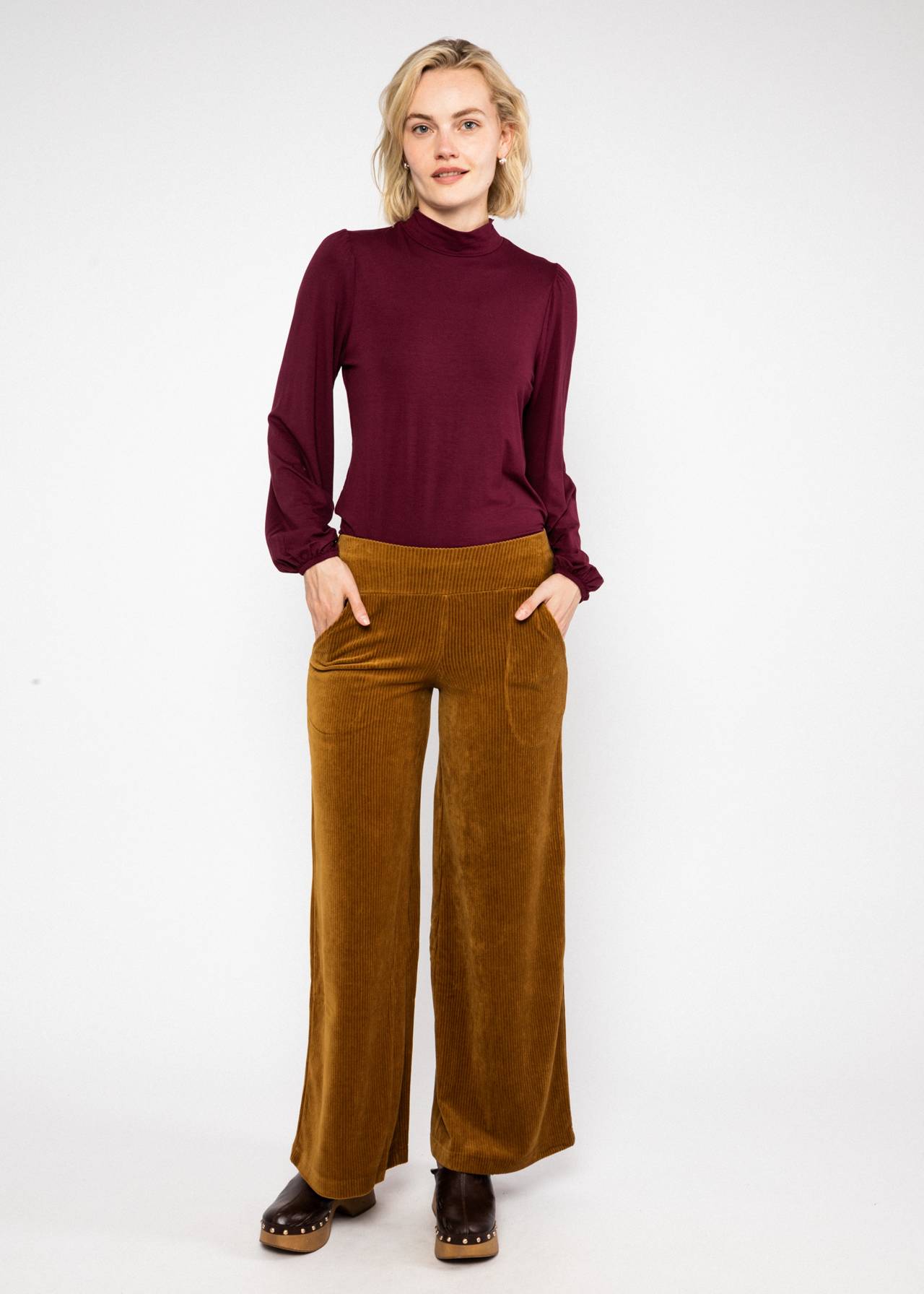 Blutsgeschwister Hose Jolly Marleen long, golden grape taste