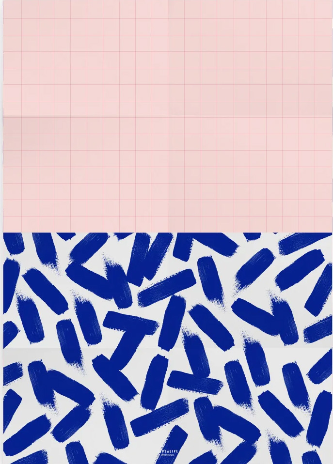 Geschenkpapier - Brush Strokes von typealive, ca. 50 x 70 cm 
