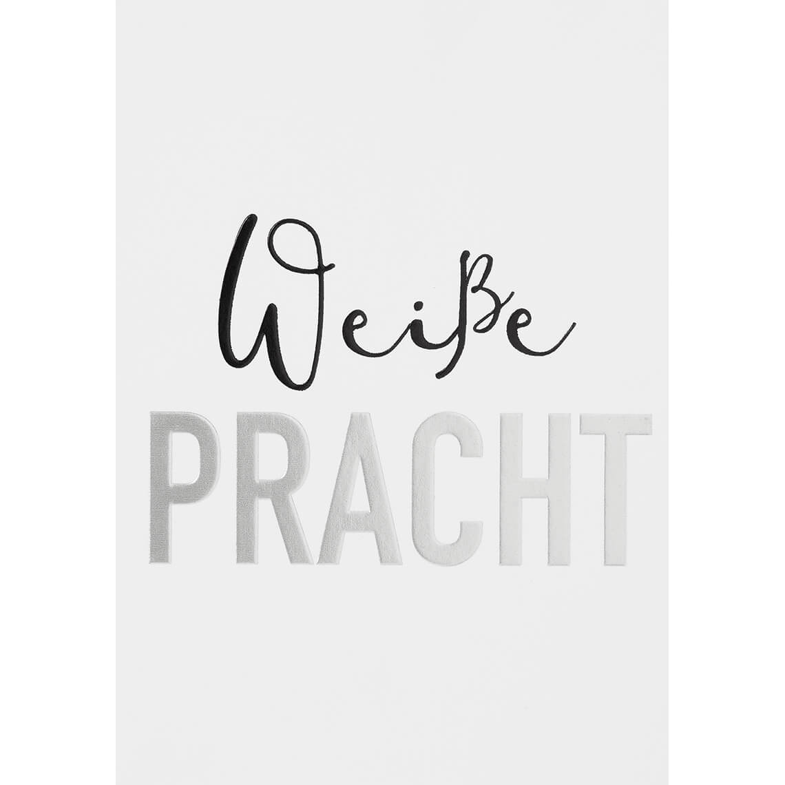 % Winterzeit Postkarte "Weiße Pracht" von Räder 