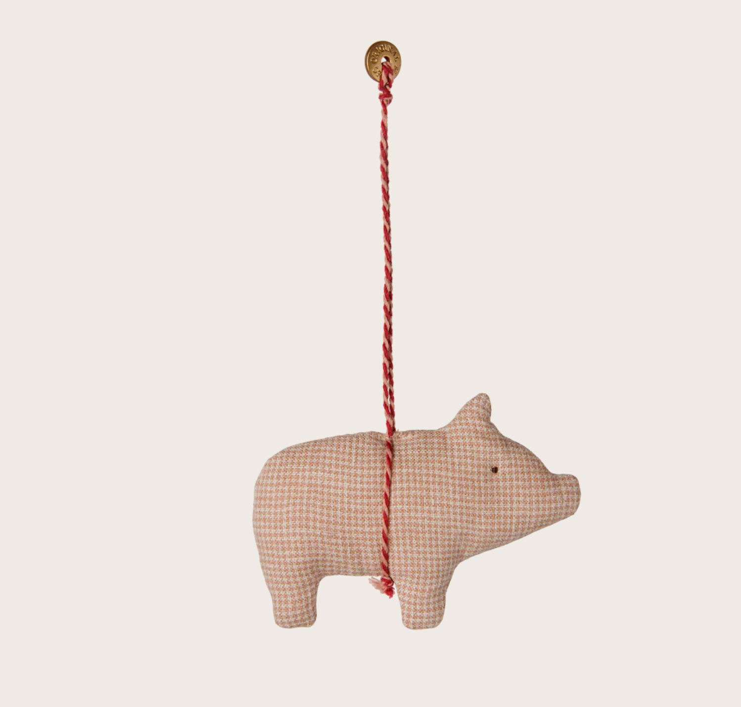 Maileg Stoffanhänger  Schwein, kleines Karo