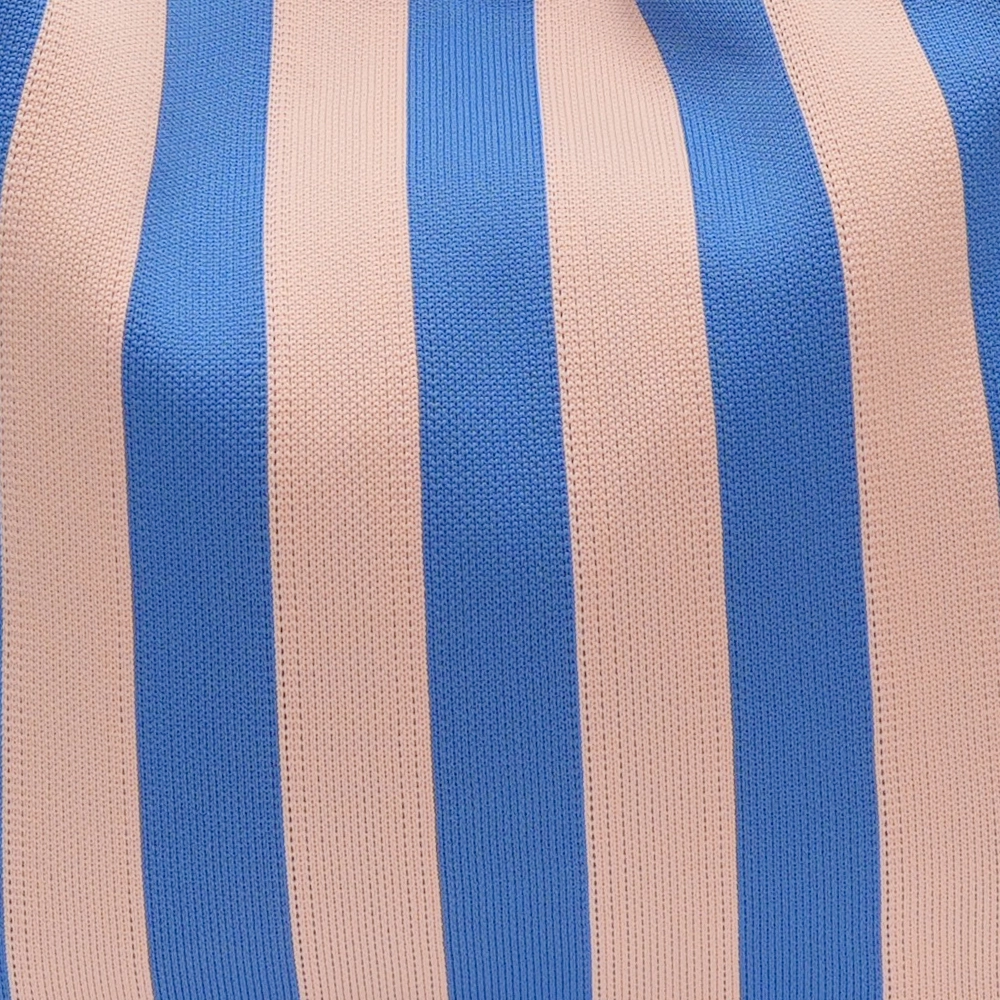 LOT83 Shopper Lois 85, Streifen Blau-Creme, ca.  45 x 35 cm