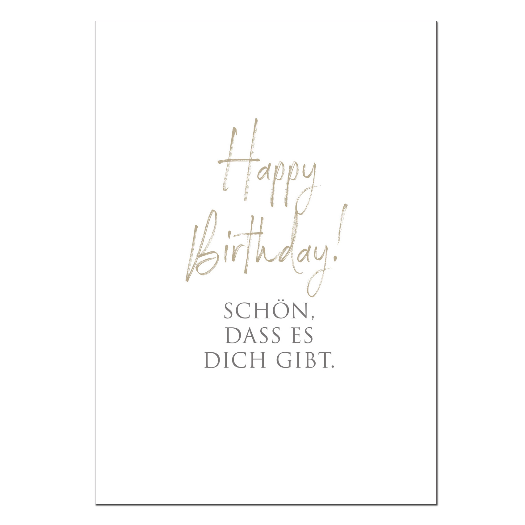 Wunderwort Klappkarte "Happy Birthday" 