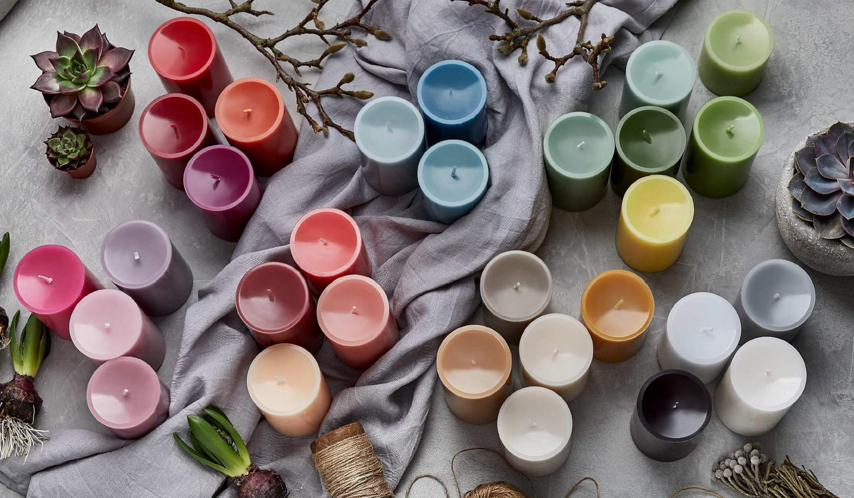 Engels Kerzen, Gegossene Stumpenkerze, D. 8 cm x 12 cm, Farbe: Limette