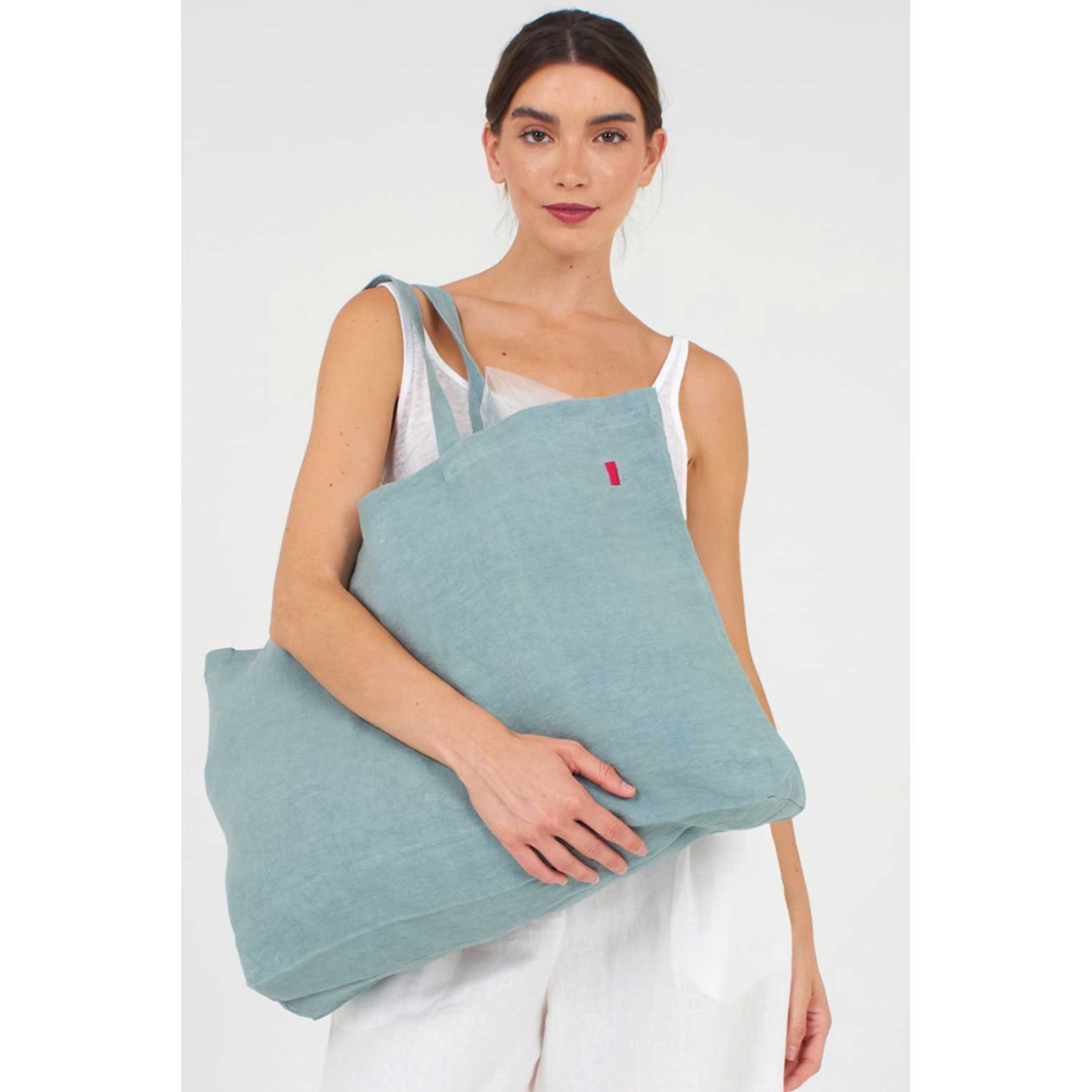 Tasche FRANCES SEA aus 100% Leinen von Shalls Barcelona  