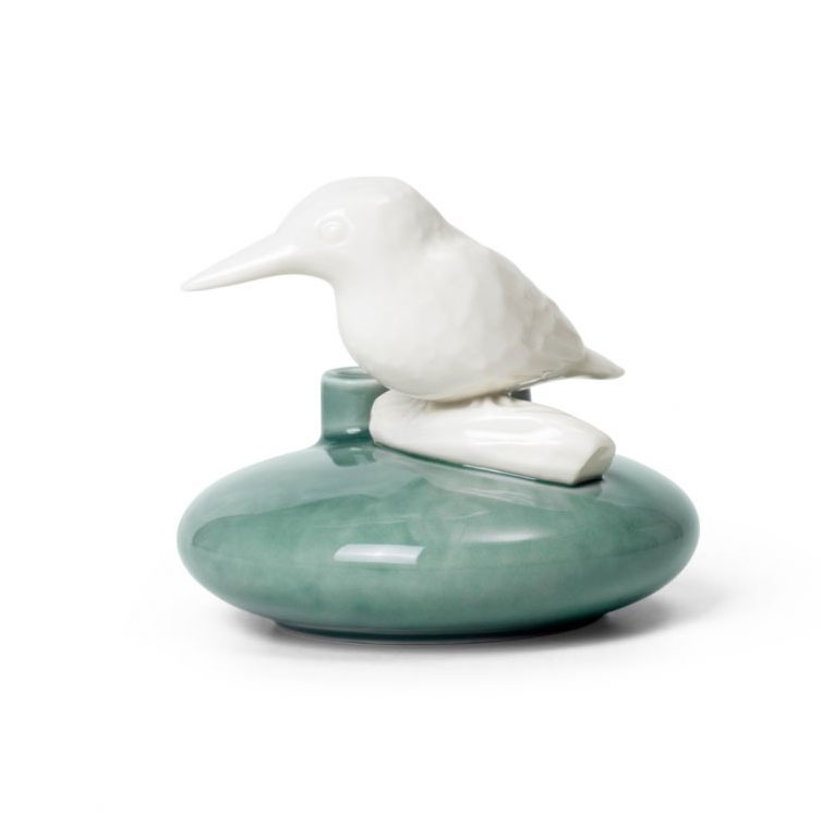 dottir Nordic Design Sweet Stories VASE Eisvogel / Sweet Stories VASE KINGFISHER PEACOCK