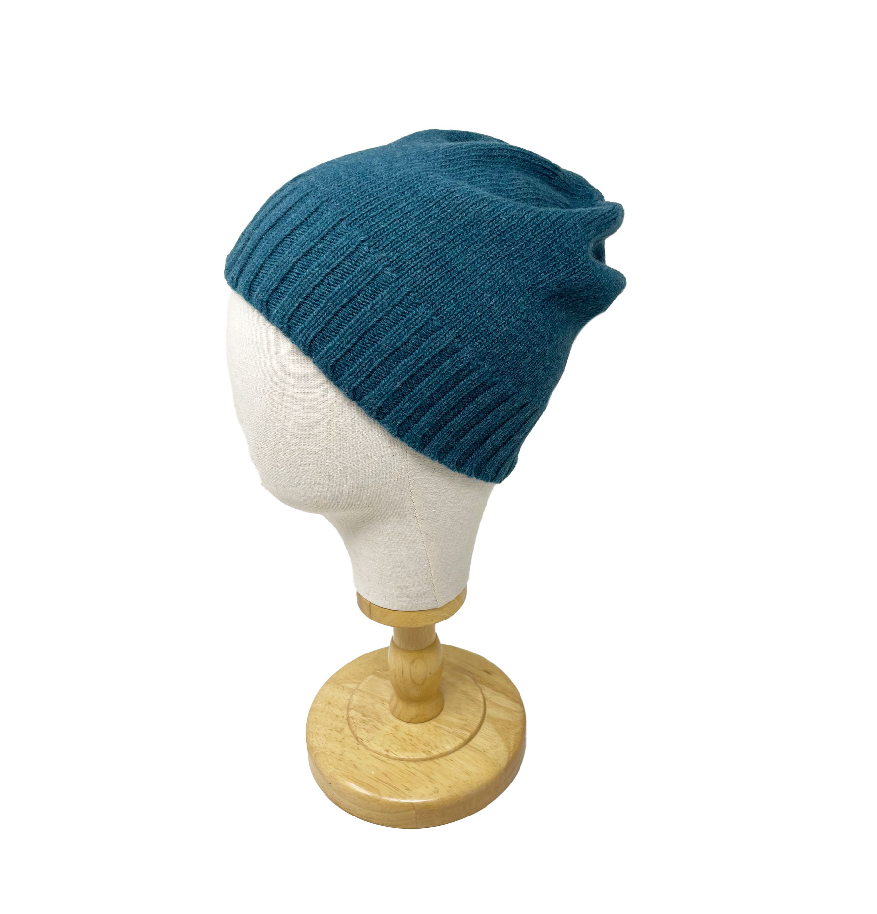 McKernan Mütze "CHUNKY TULIP HAT" TEAL FEATHER, Wollmütze, 100% Wolle