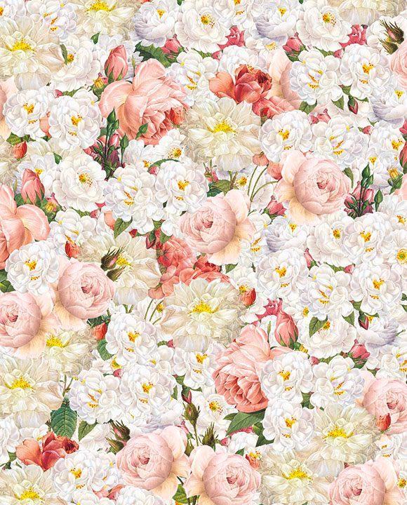 Geschenkpapier Roses/ Harmonie, ca. 50 x 70 cm von Grafiche Tssotti aus Italien