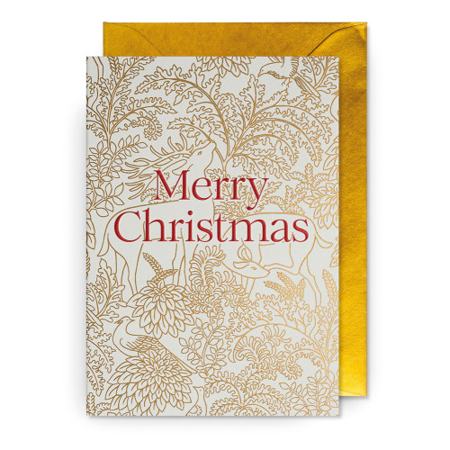 Doppelkarte "Merry Christmas"  von Warner House Xmas, 7401LAG