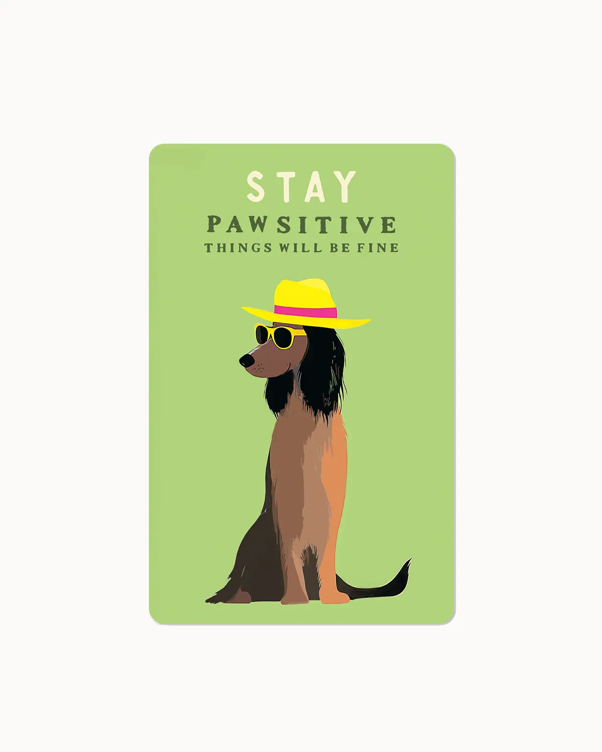 Lunacard Postkarte Stay Pawsitive