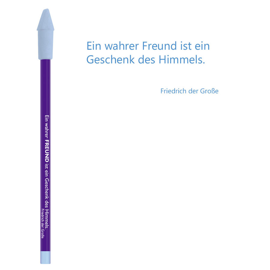  Bleistift violett Freund/ Friedrich der Große von Cedon 