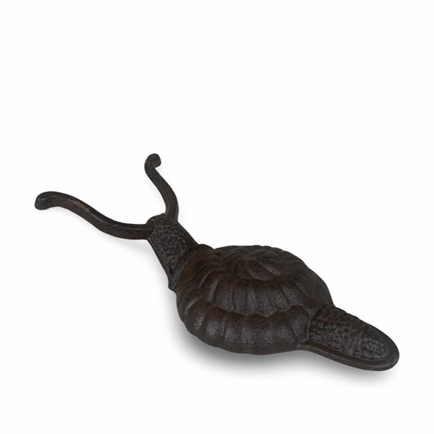Stiefelknecht Schnecke, Gußeisen, ca. 29 x 7 cm