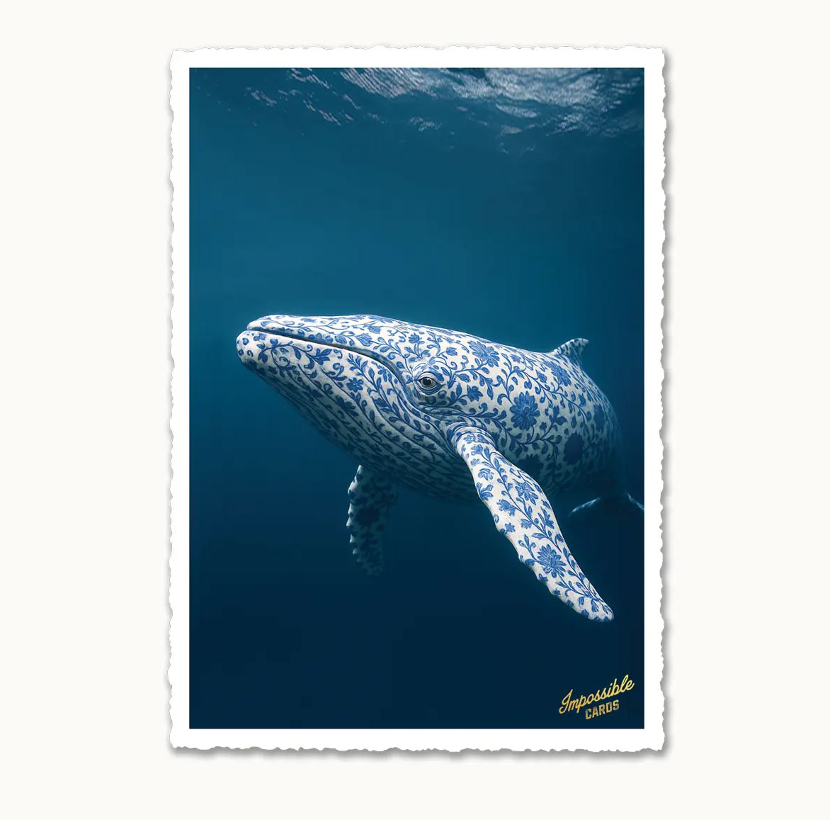 Impossible Card Postkarte pattern wale