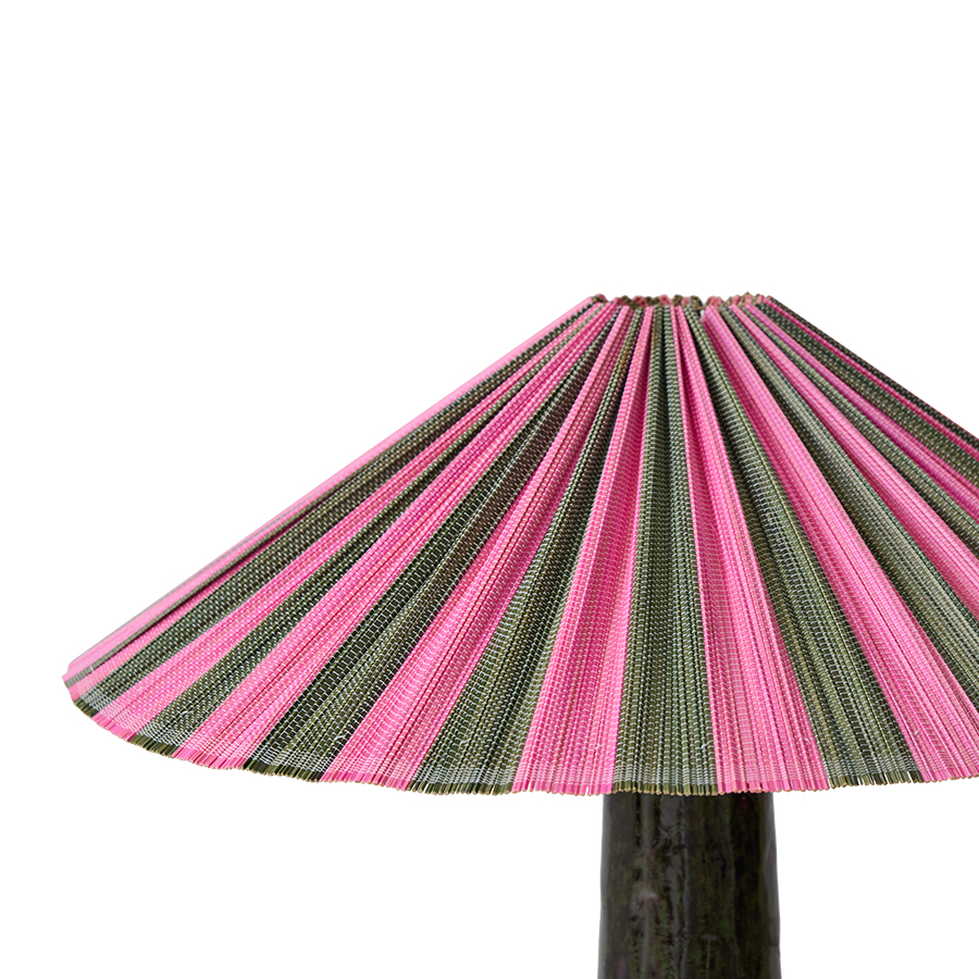 HKliving Lampenschirm PLISSE, Farbe Camelia Höhe ca. 44 cm