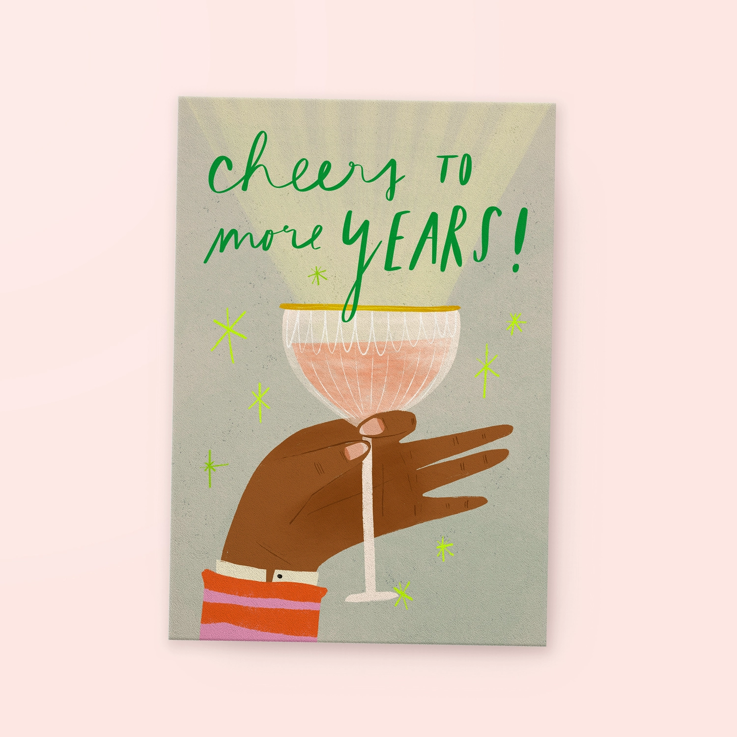 Postkarte »Cheers to more years« von FRANZIZO  