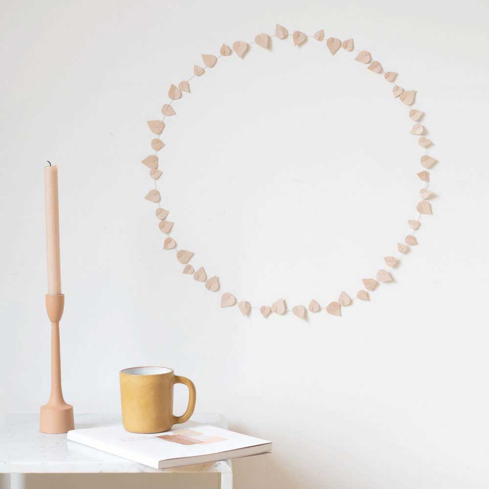 Jurianne Matter Twig Set Blätter , Blättergirlande - Bastel- und Dekoset, blushing beige