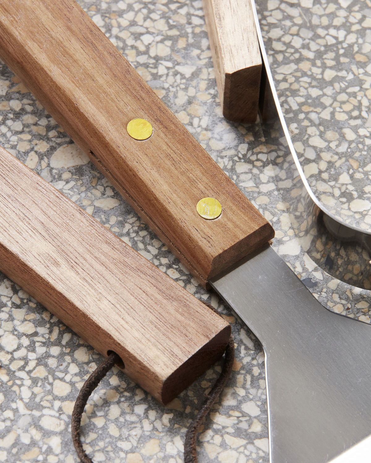 % Nicolas Vahe BBQ-Werkzeuge, Akazie, Grill-Set, 3 teilig