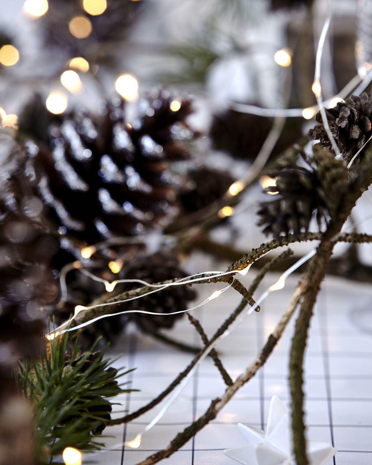 Lichterkette Mini lights ,10 m, Silber von House Doctor