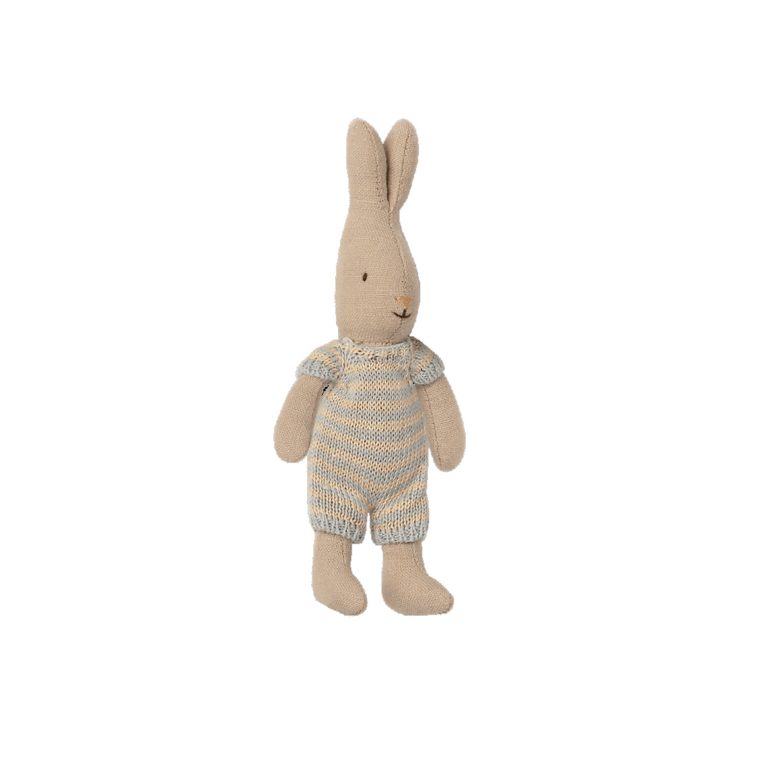 Maileg Kaninchen/Hase  Mikro, micro hellblau gestreift , ca. 14 cm