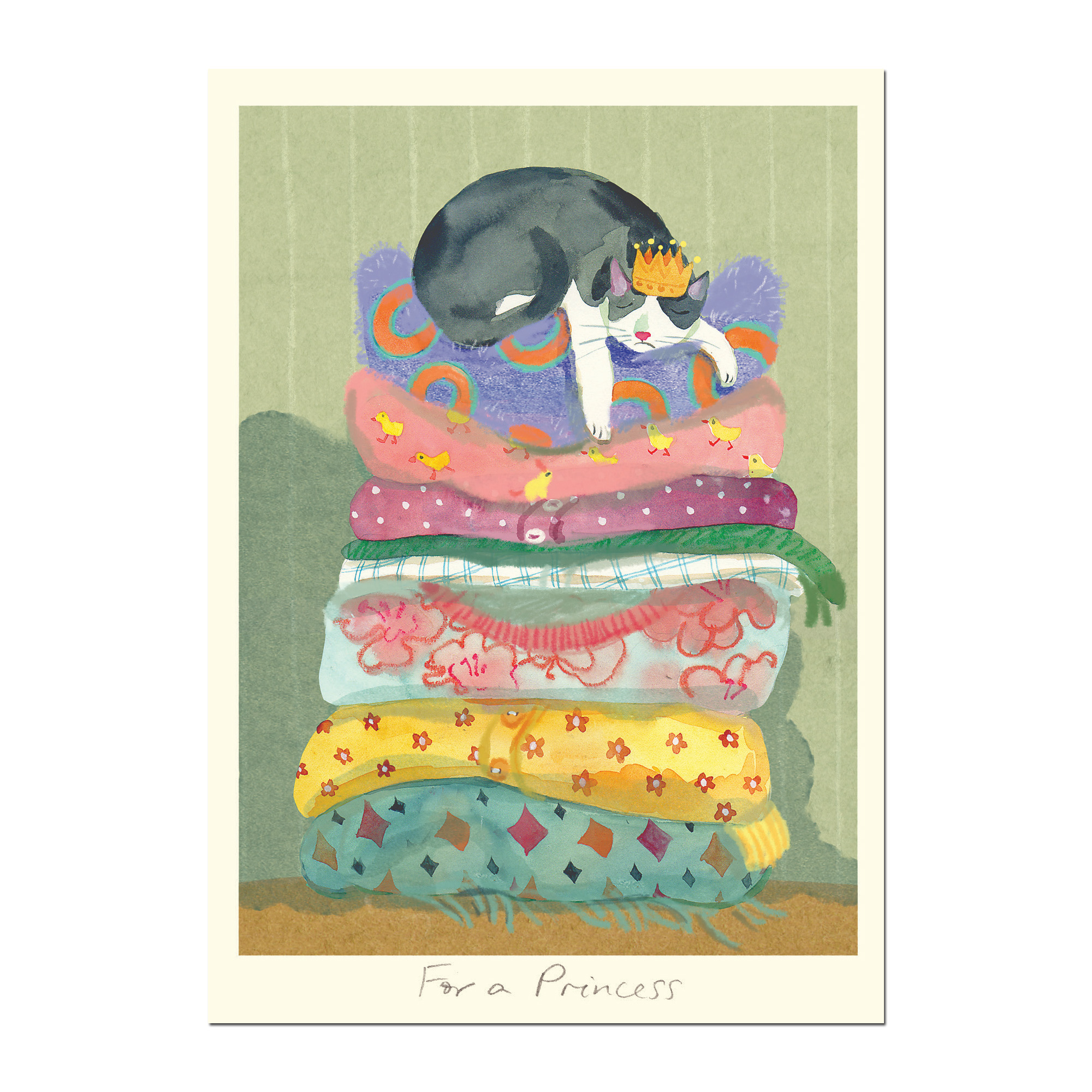 Two Bad Mice Doppelkarte "For A Princess"  von Anna Shuttlewood  , Katze