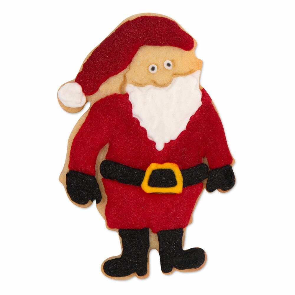 Ausstecherle Weihnachtsmann Edelstahl 9 cm von Städter, Prägeausstecher, Plätzchen Backen