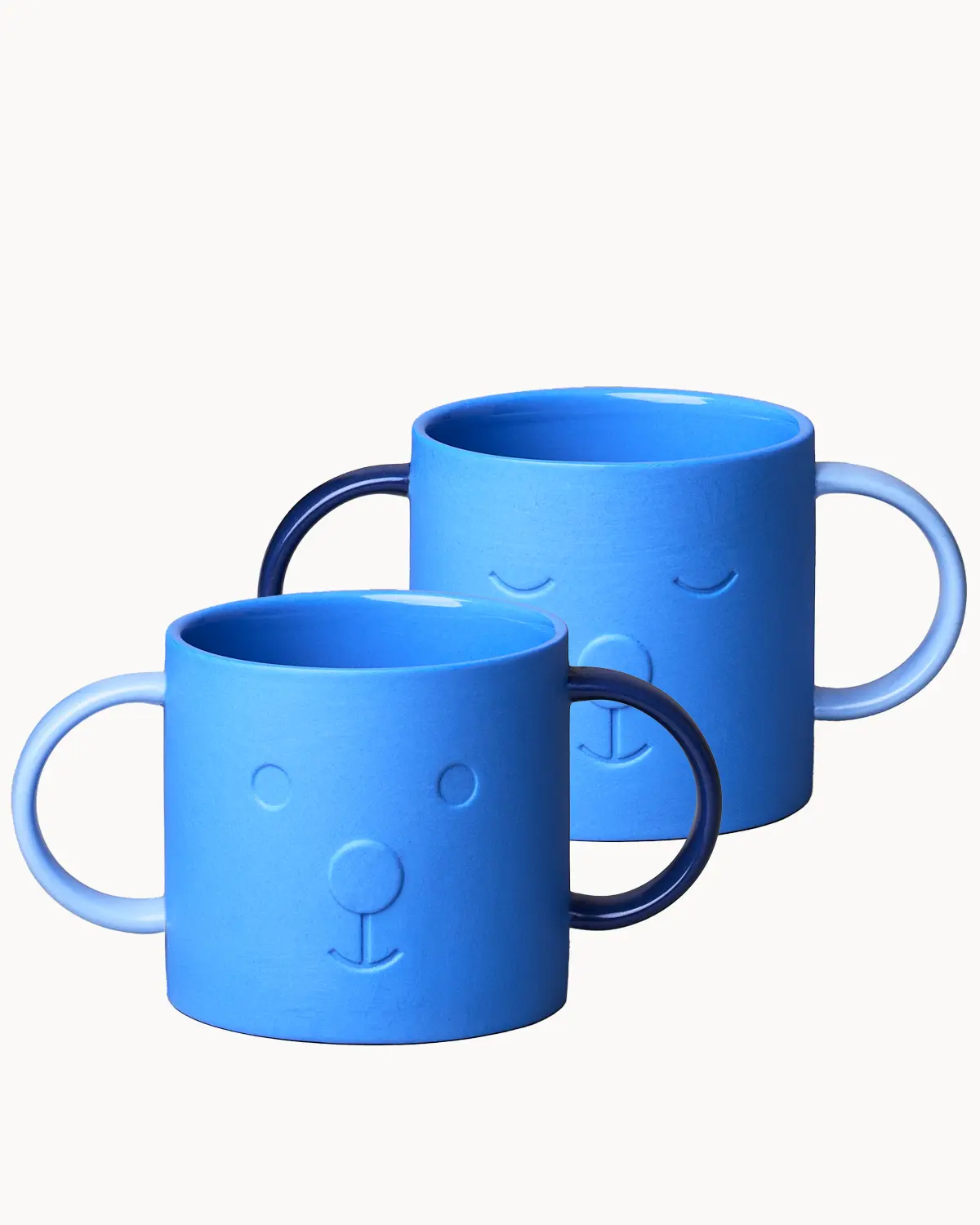 GOOD MOOD Porzellankindertasse- BO, blueberry bear, Kinderbecher mit zwei Henkeln  