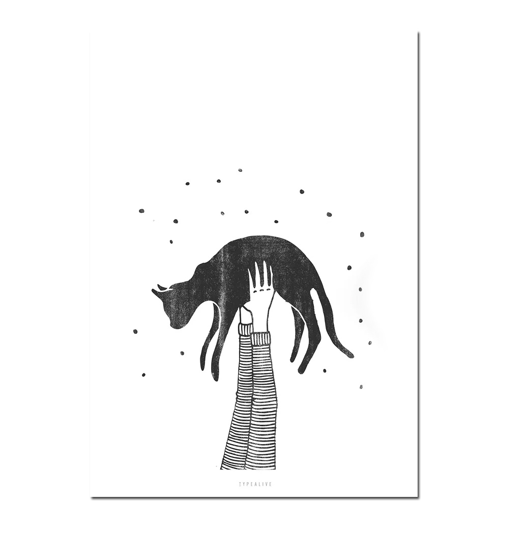 Typealive Postkarte "Hi Cat"  Katze