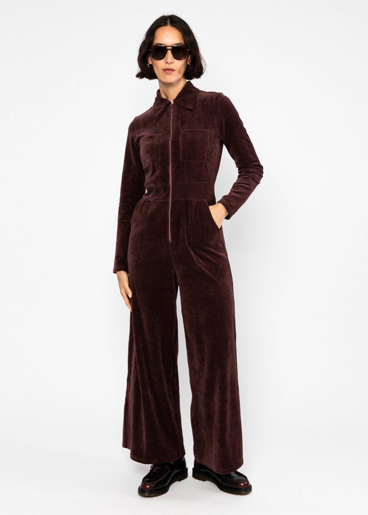 Blutsgeschwister Jumpsuit Jolly Molly brown grape taste