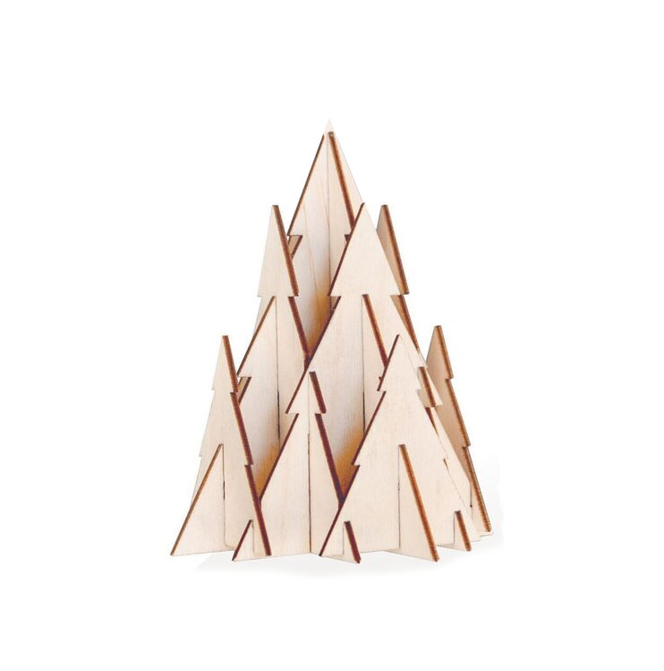 Steckbaum aus dem Erzgebirge in Natur, Höhe ca. 13,5 cm, Bausatz
