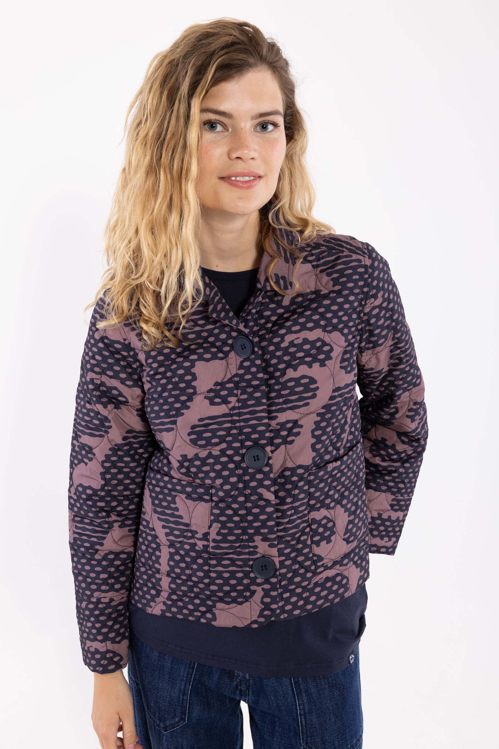 Danefae Danekind Thermo Blazer Navy/Mauve HALFTONE