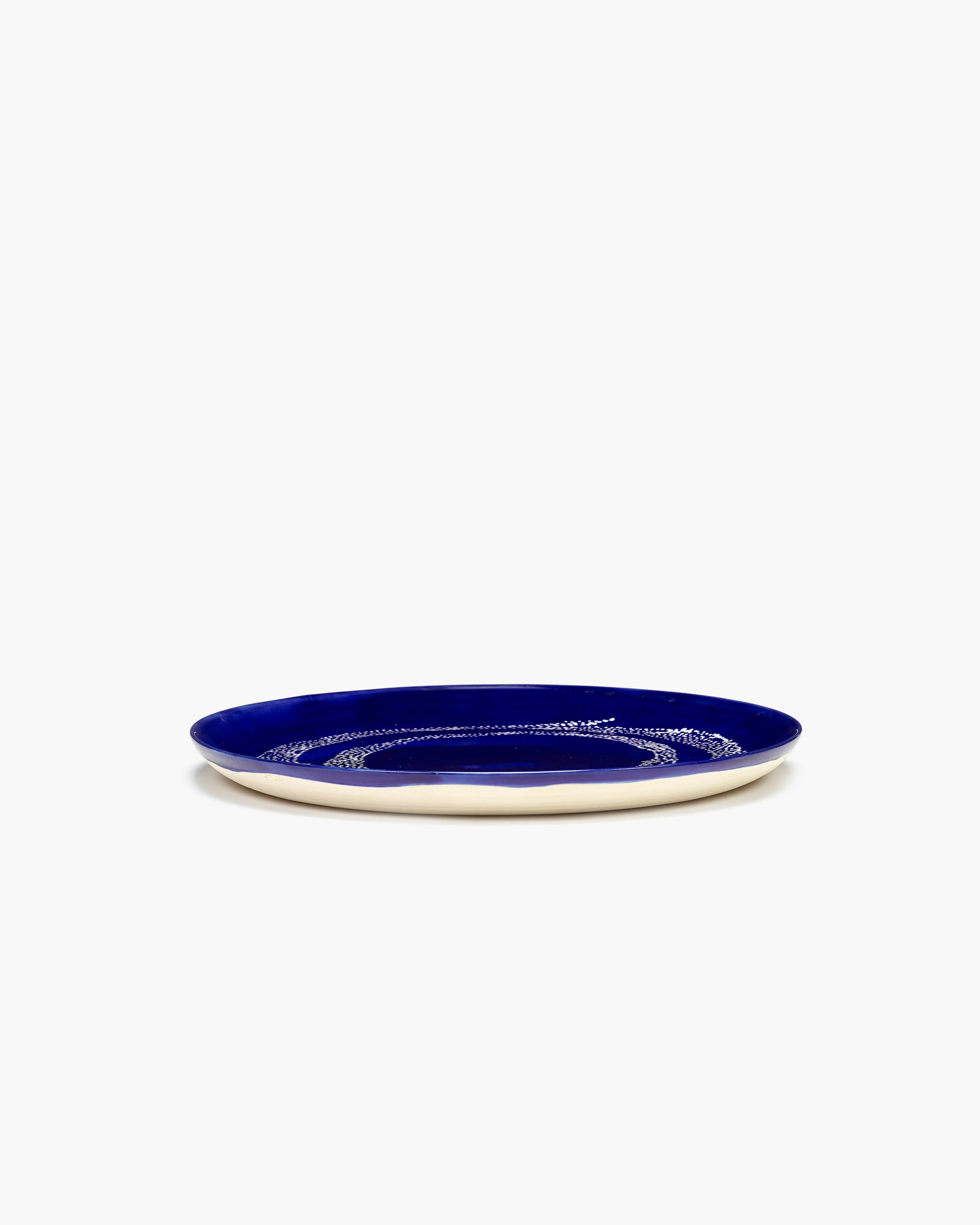 Ottolenghi Speiseteller dunkelblau - weisse Punkte Feast, D. 26,5 cm , pro Stück