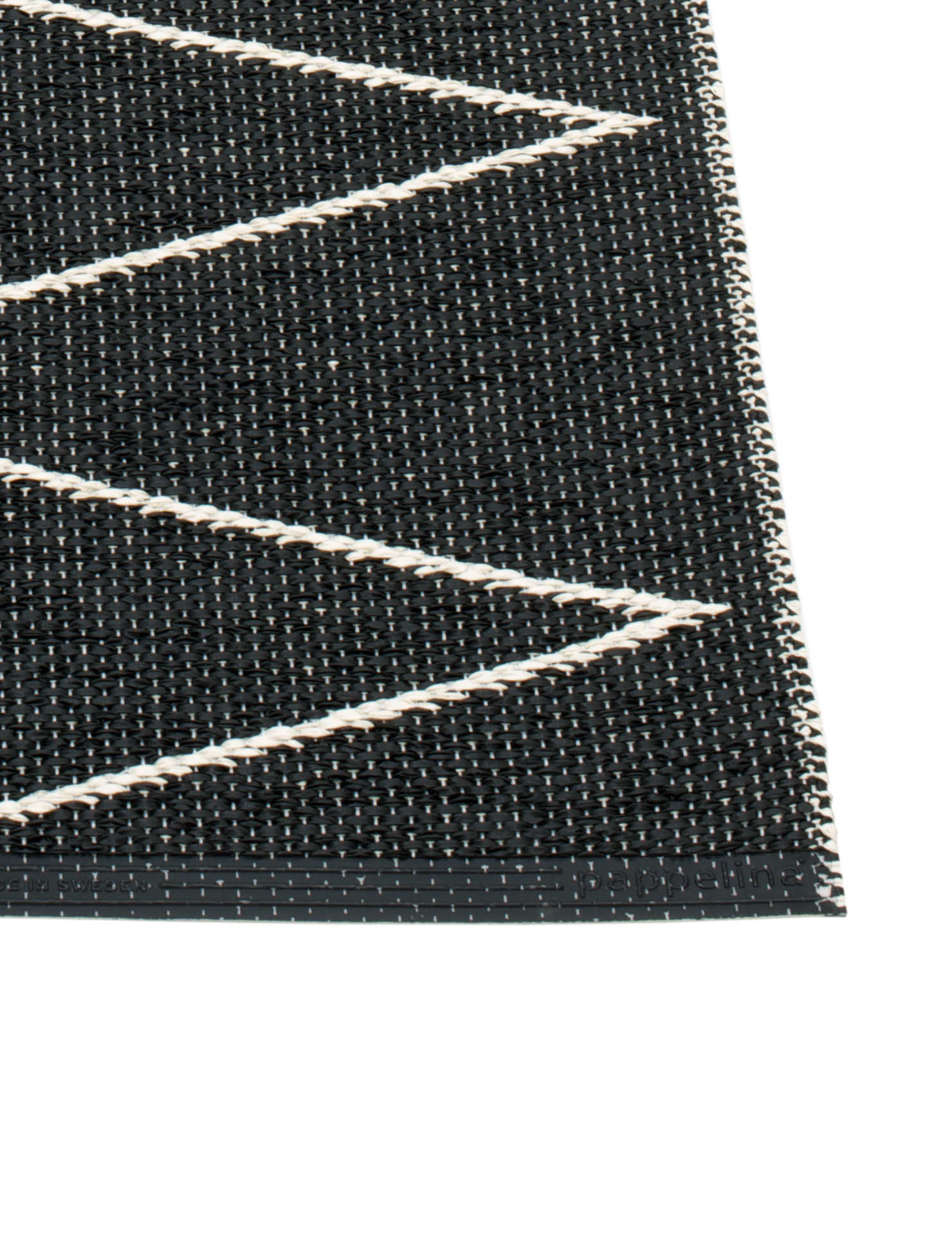 pappelina Teppich  MAX BLACK VANILLA  , ca. 70 x 240 cm