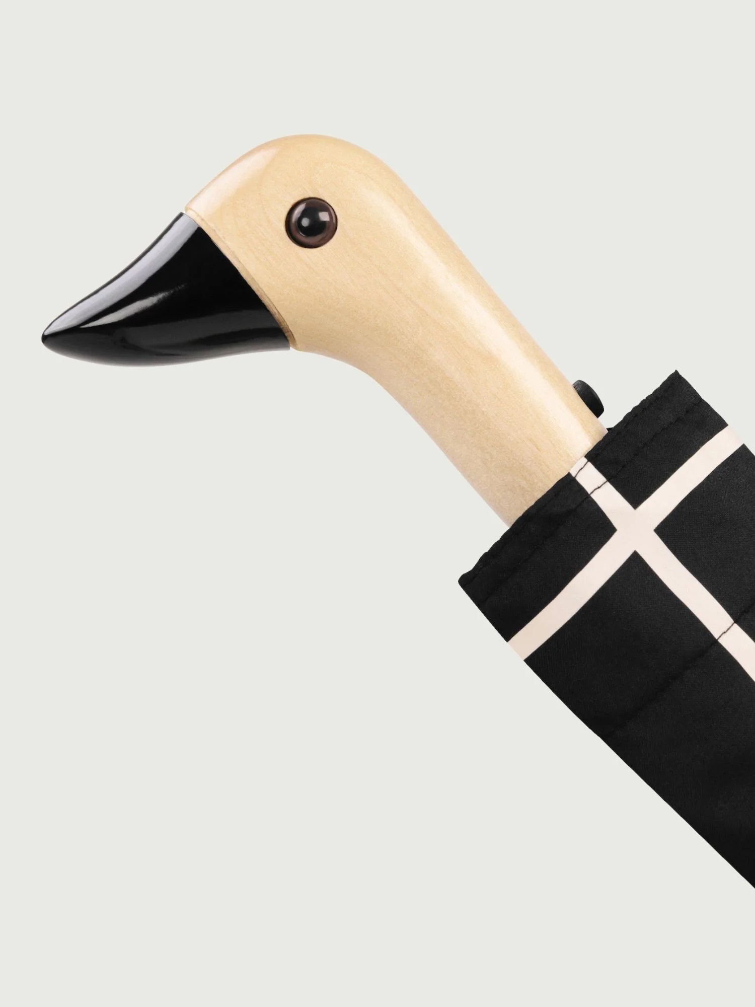 Regenschirm Original Duckhead BLACK GRID, Schwarz Karo