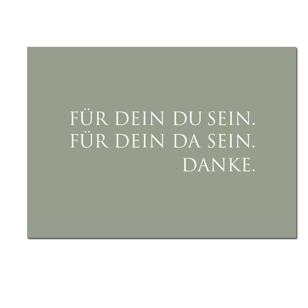 Wunderwort Postkarte "DANKE für dein DU sein"