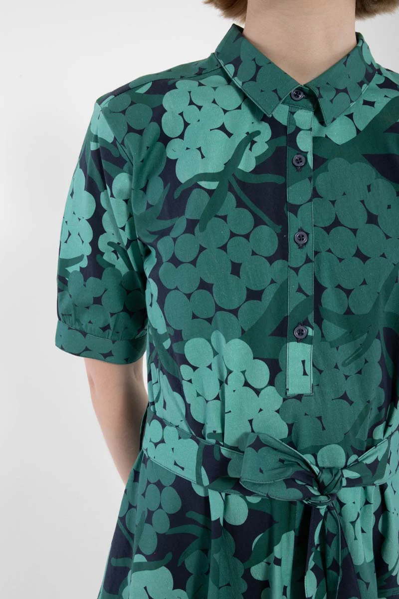 % Danefae Daneribe Popeline Stretch Kleid Dk Navy MAXIBERRY % Größe XL / 42